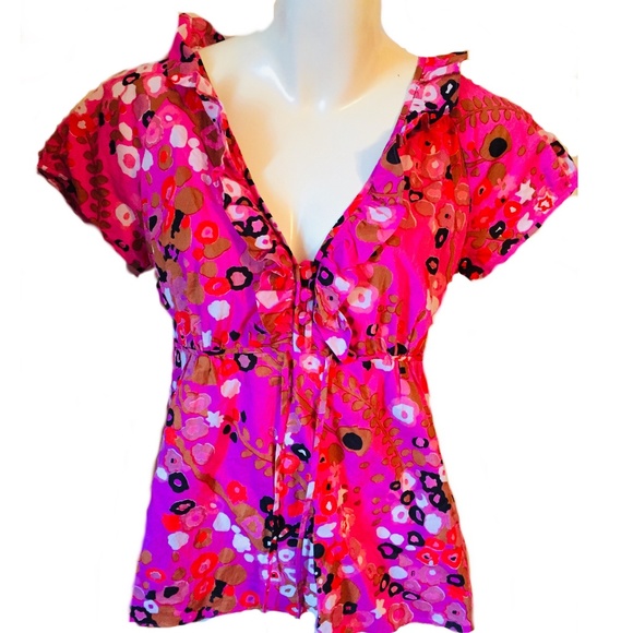 J. Crew Tops - J. Crew ruffle neck Jessie career top, size 10